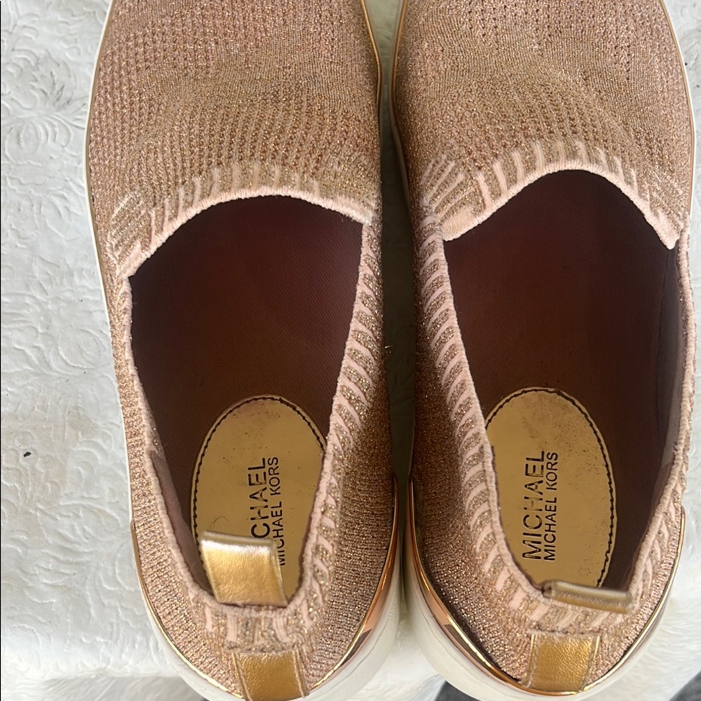 Michael Kors Gold Casual Sneakers